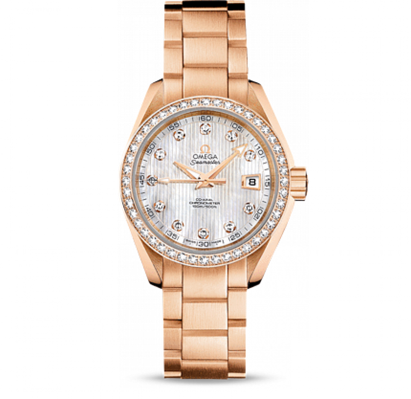 231.55.30.20.55.001 Omega Aqua terra 150m co-axial Seamaster Ladies
