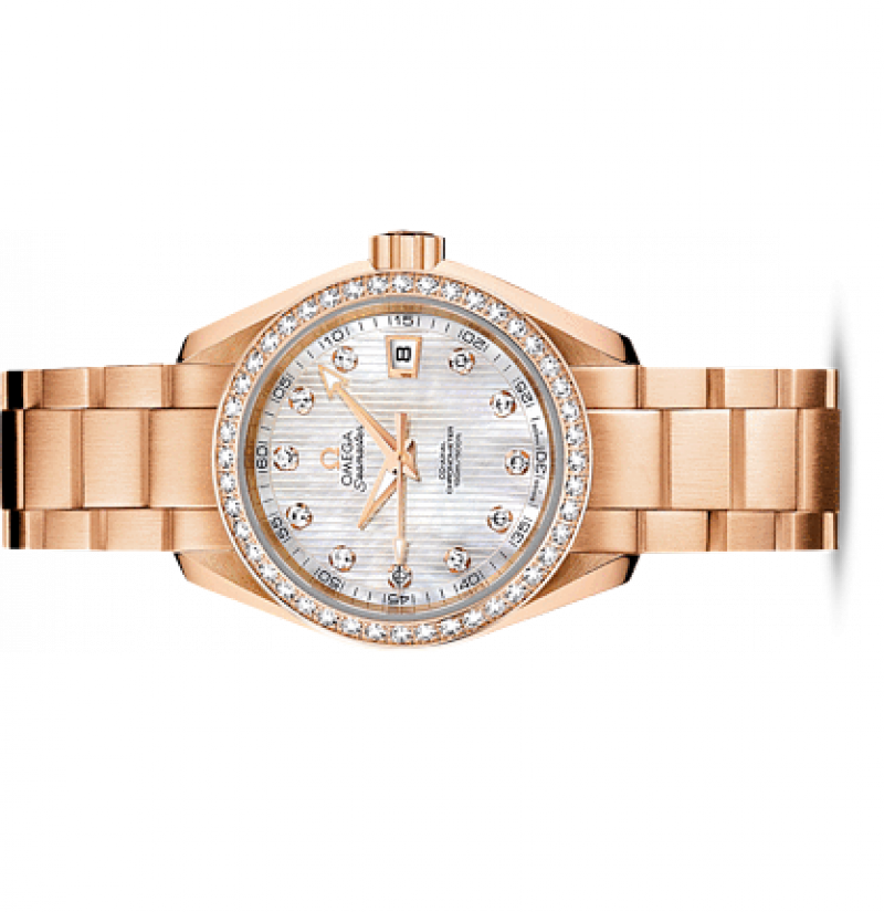 231.55.30.20.55.001 Omega Aqua terra 150m co-axial Seamaster Ladies