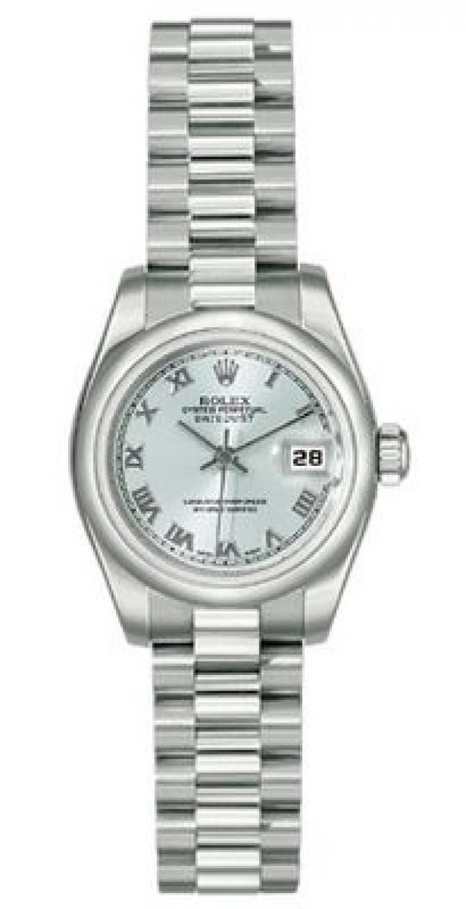 Rolex 179166-83136 Datejust Ladies 26mm Platinum - фото 2