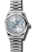 Rolex Datejust Ladies 179166 gbdp 26mm Platinum