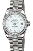 Rolex Datejust Ladies 179136 White MOP D 26mm Platinum