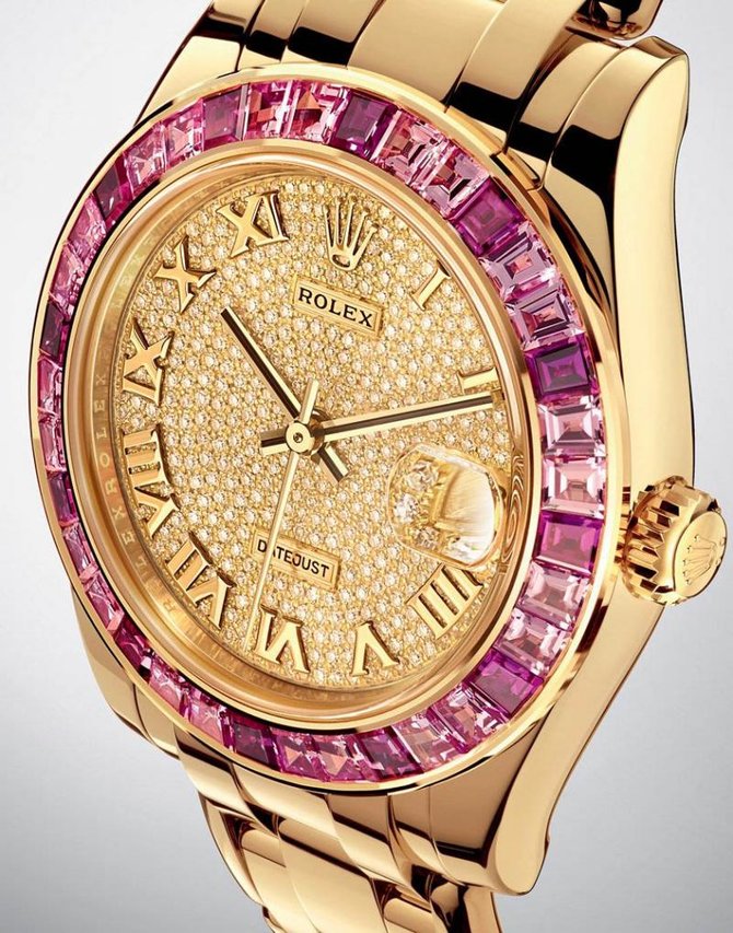 Rolex 81348SARO Datejust Ladies Pearlmaster 34 - фото 3