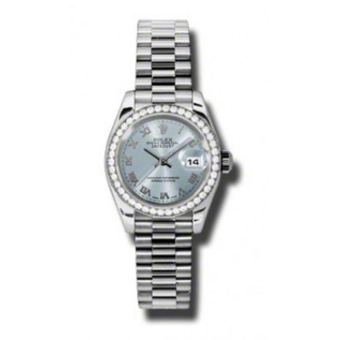 Rolex 179136 ibrp Datejust Ladies 26mm Platinum - фото 3