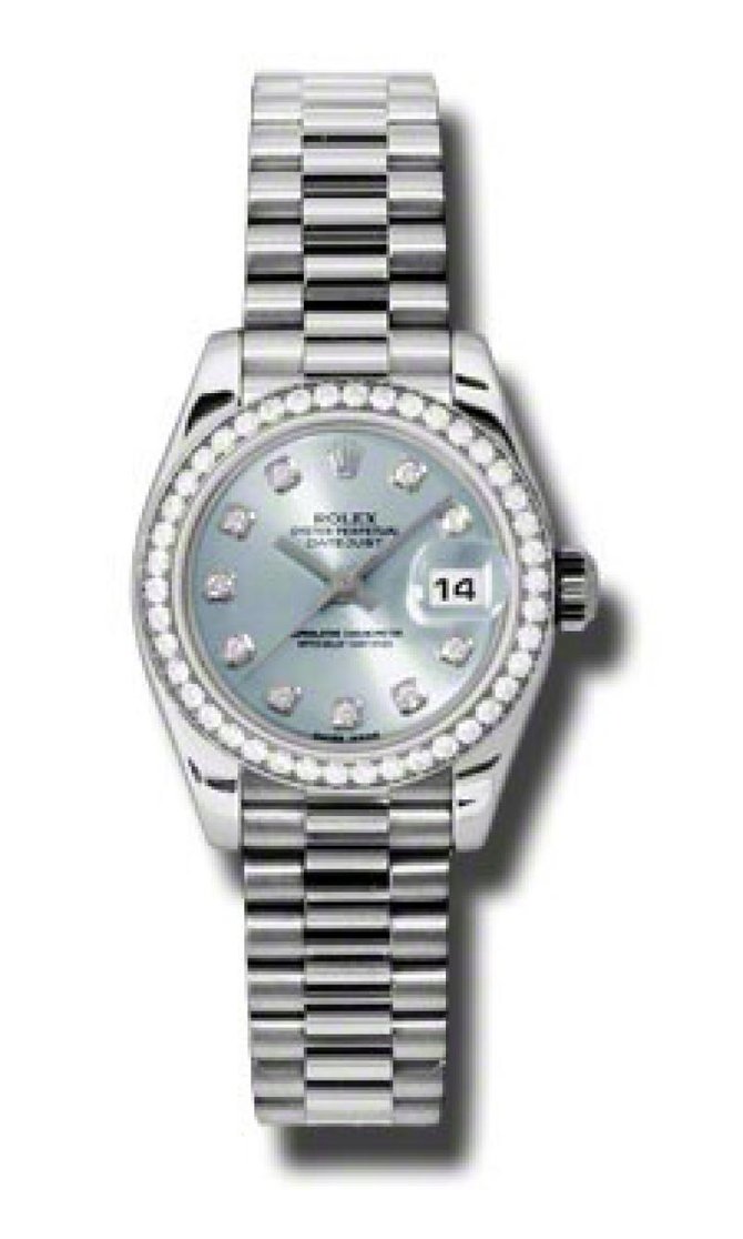 Rolex 179136 ibdp Datejust Ladies 26mm Platinum - фото 3