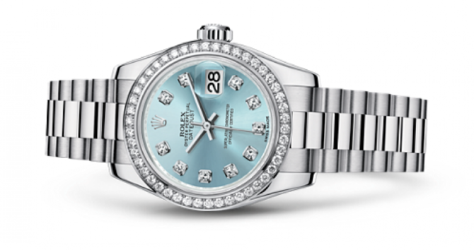 Rolex 179136 ibdp Datejust Ladies 26mm Platinum - фото 2