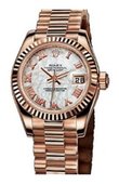 Rolex Datejust Ladies 179175 White MOP 26mm Everose Gold