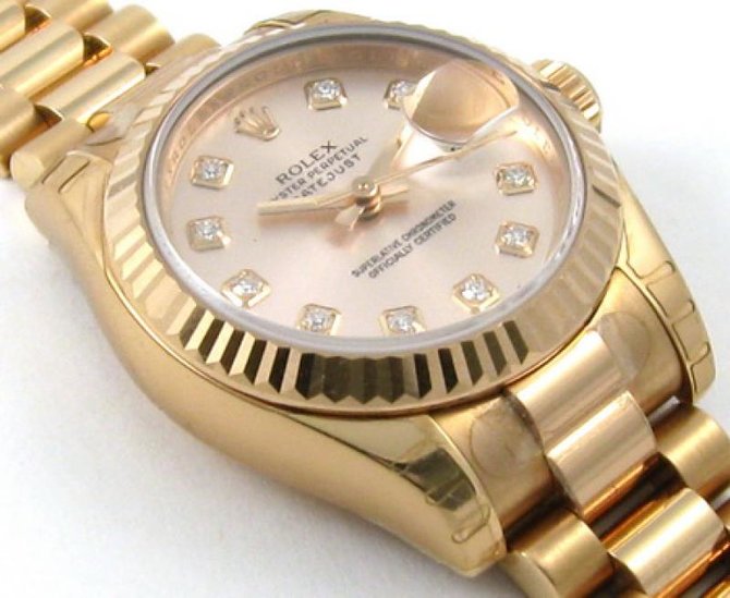Rolex 179175 chdp Datejust Ladies 26mm Everose Gold  - фото 2