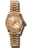 Rolex Datejust Ladies 179175 chdp 26mm Everose Gold 