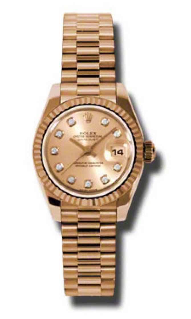 Rolex 179175 chdp Datejust Ladies 26mm Everose Gold  - фото 1