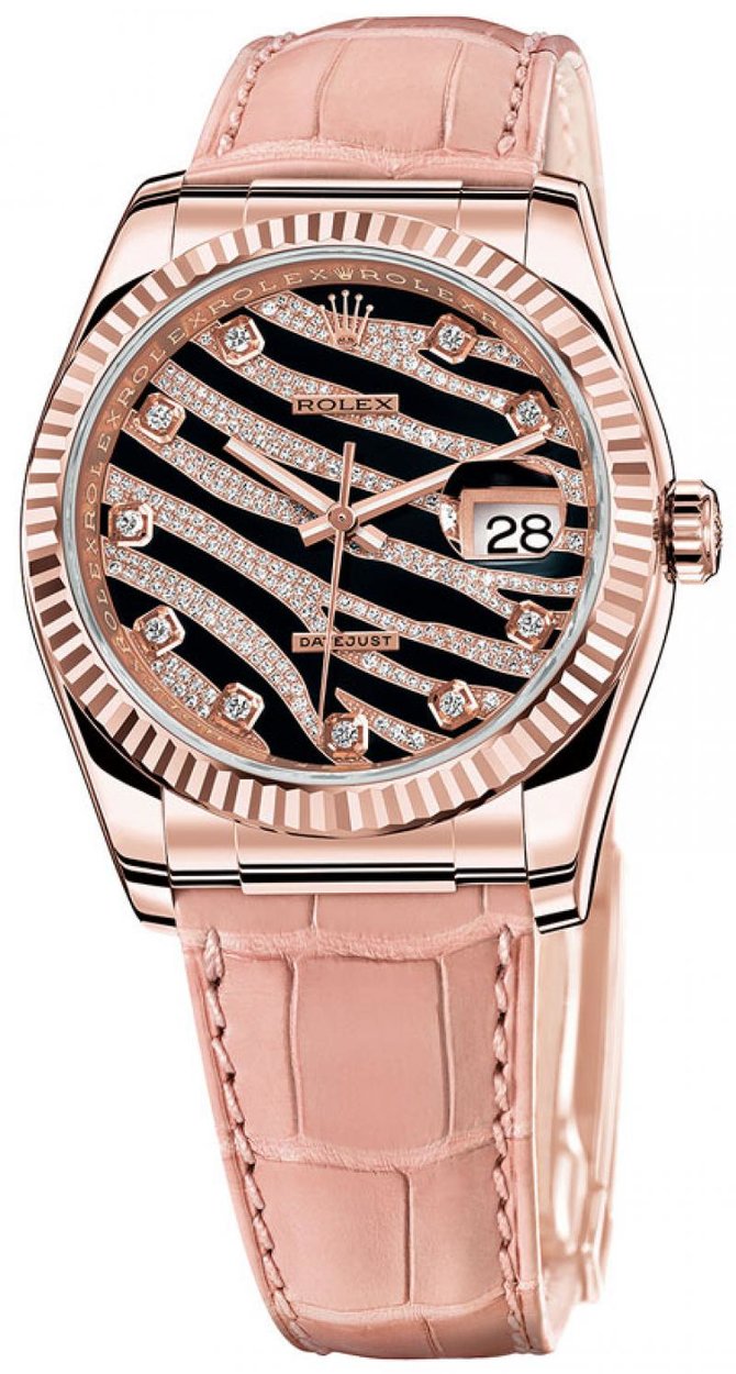 Rolex 116135 Datejust Ladies Royal Pink 36mm Everose Gold - фото 1