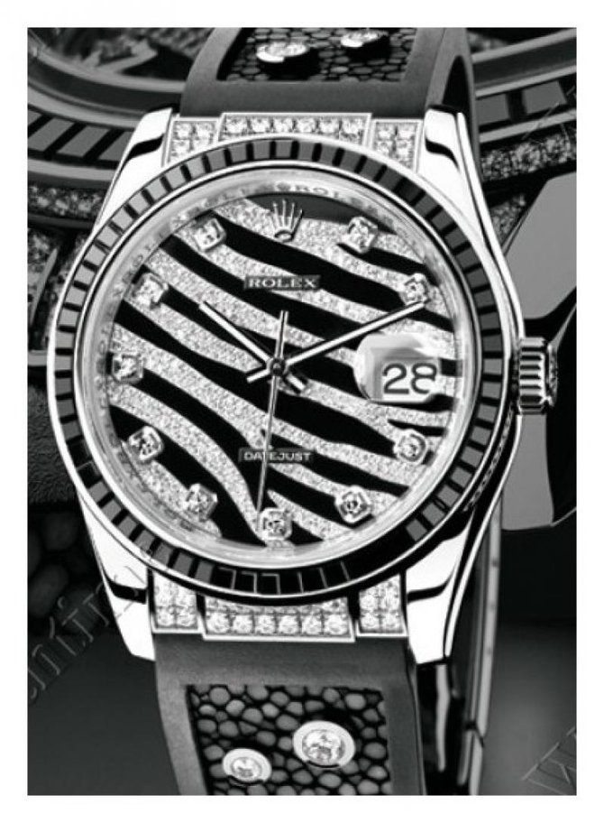 Rolex 116199SANR Datejust Royal Black 36mm White Gold - фото 2