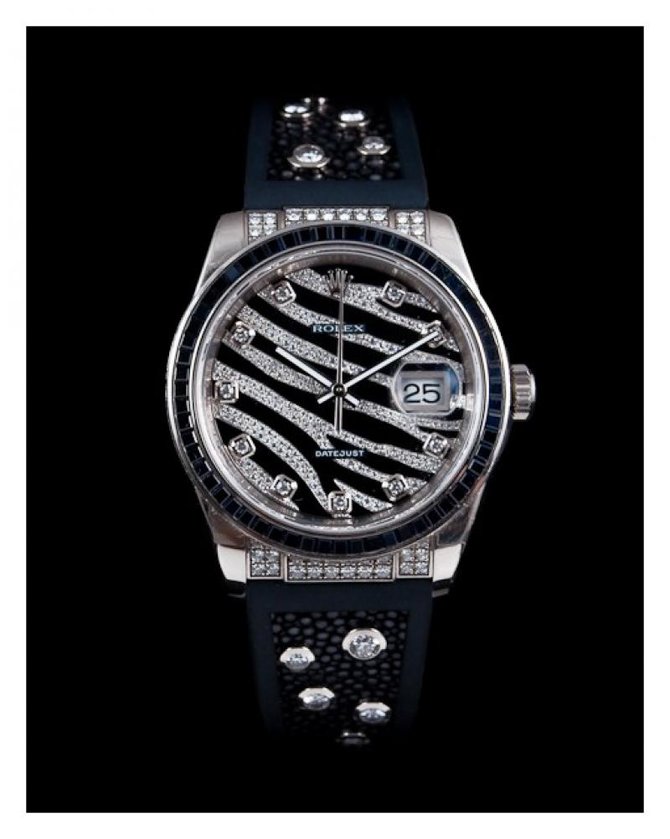 Rolex 116199SANR Datejust Royal Black 36mm White Gold - фото 3