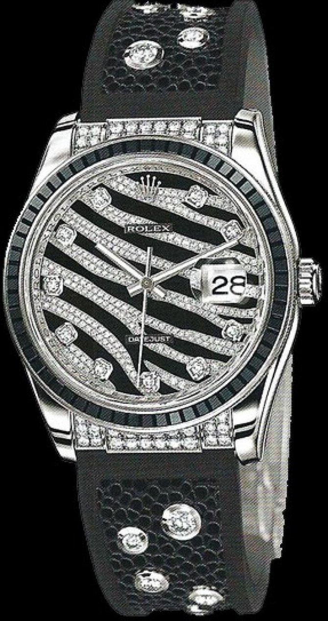 Rolex 116199SANR Datejust Royal Black 36mm White Gold - фото 5