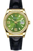 Rolex Datejust 116188 Green 36mm Yellow Gold