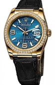 Rolex Часы Rolex Datejust Ladies 116188 Blue 36mm Yellow Gold