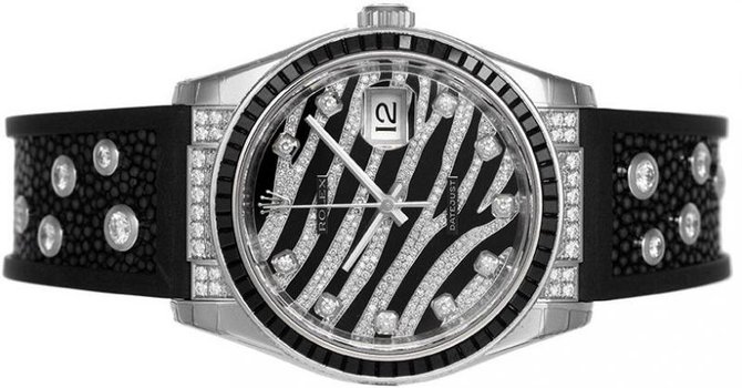 Rolex 116199-SANR Datejust 36mm White Gold - фото 3
