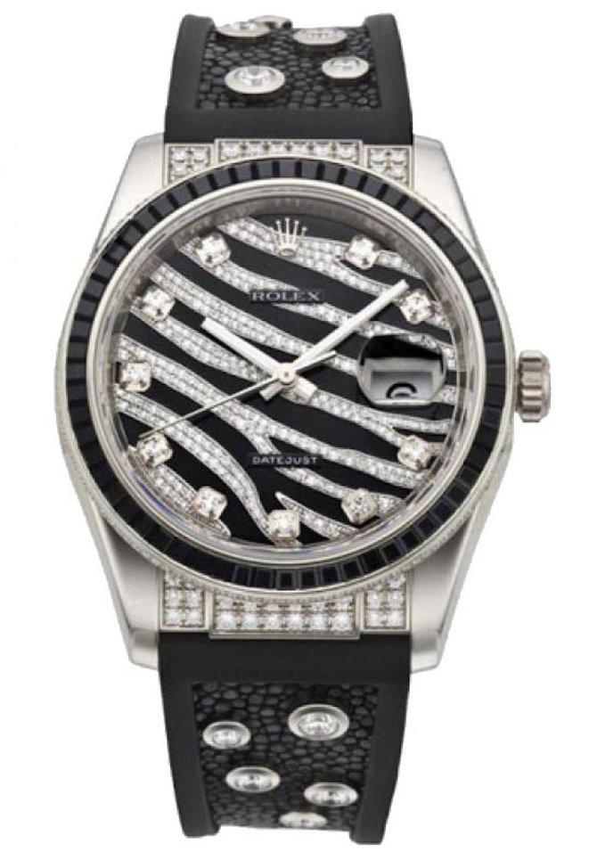 Rolex 116199-SANR Datejust 36mm White Gold - фото 1