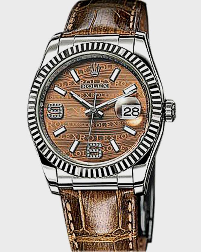 Rolex 116189 Bronze Datejust Ladies 36mm White Gold - фото 3