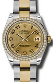 Rolex Datejust 178383 chcao 31mm Steel and Yellow Gold 