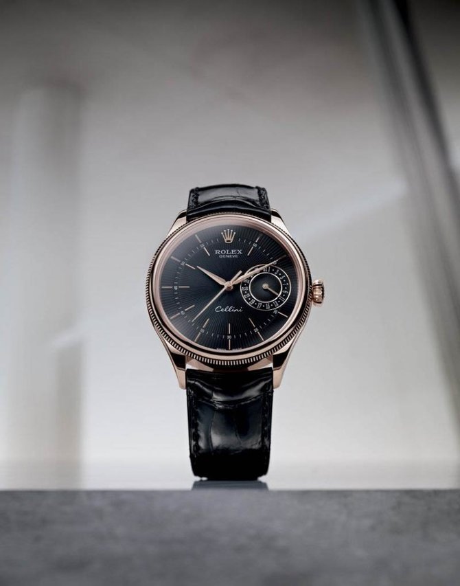 Rolex 50515 black dial Cellini Date - фото 4