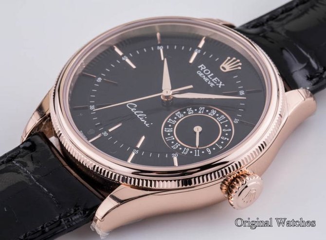 Rolex 50515 black dial Cellini Date - фото 16