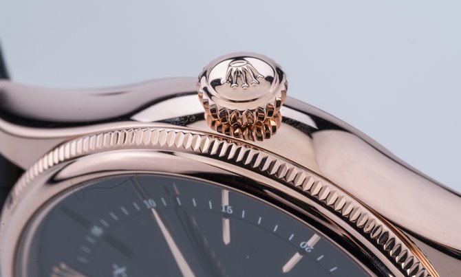 Rolex 50525 black dial Cellini Dual Time - фото 15