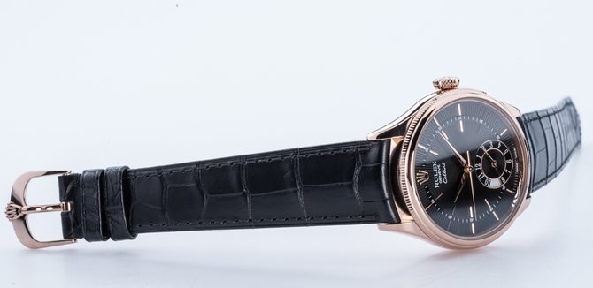 Rolex 50525 black dial Cellini Dual Time - фото 16