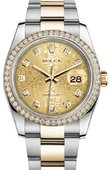 Rolex Datejust 116243 chjdo 36mm Steel and Yellow Gold