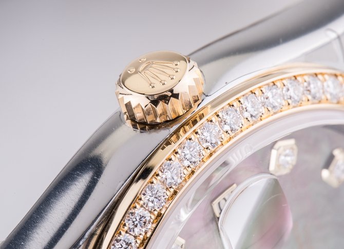 Rolex 116243 Black MOPD Datejust 36mm Steel and Yellow Gold - фото 24