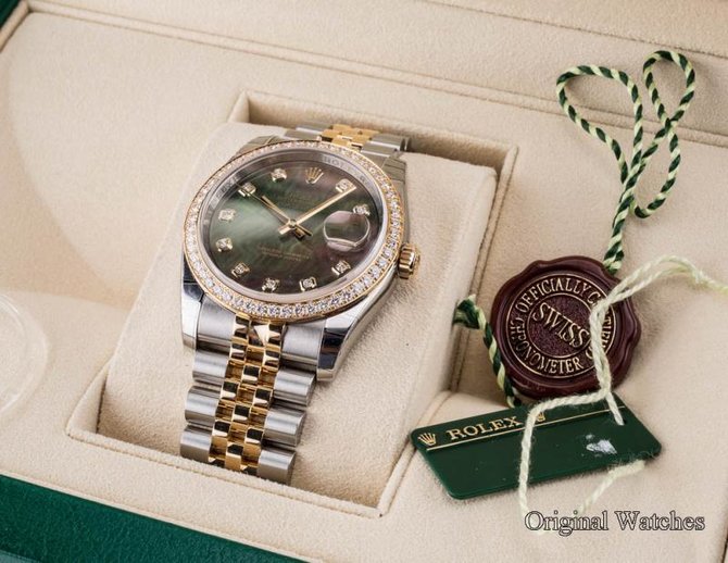 Rolex 116243 Black MOPD Datejust 36mm Steel and Yellow Gold - фото 5