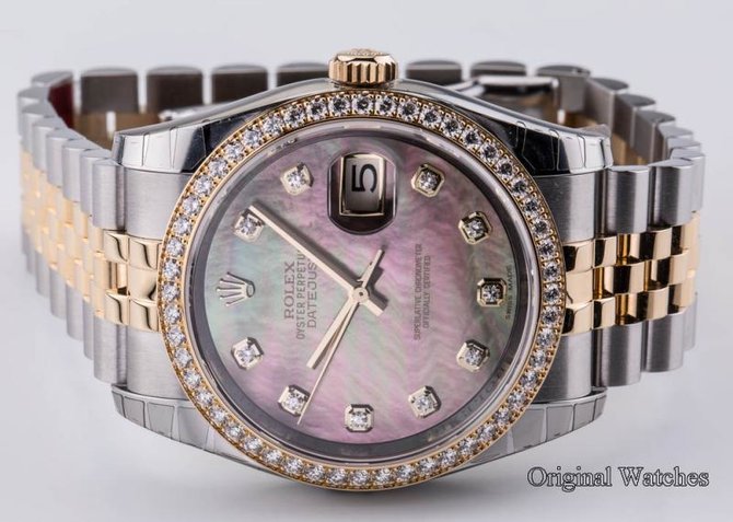 Rolex 116243 Black MOPD Datejust 36mm Steel and Yellow Gold - фото 7