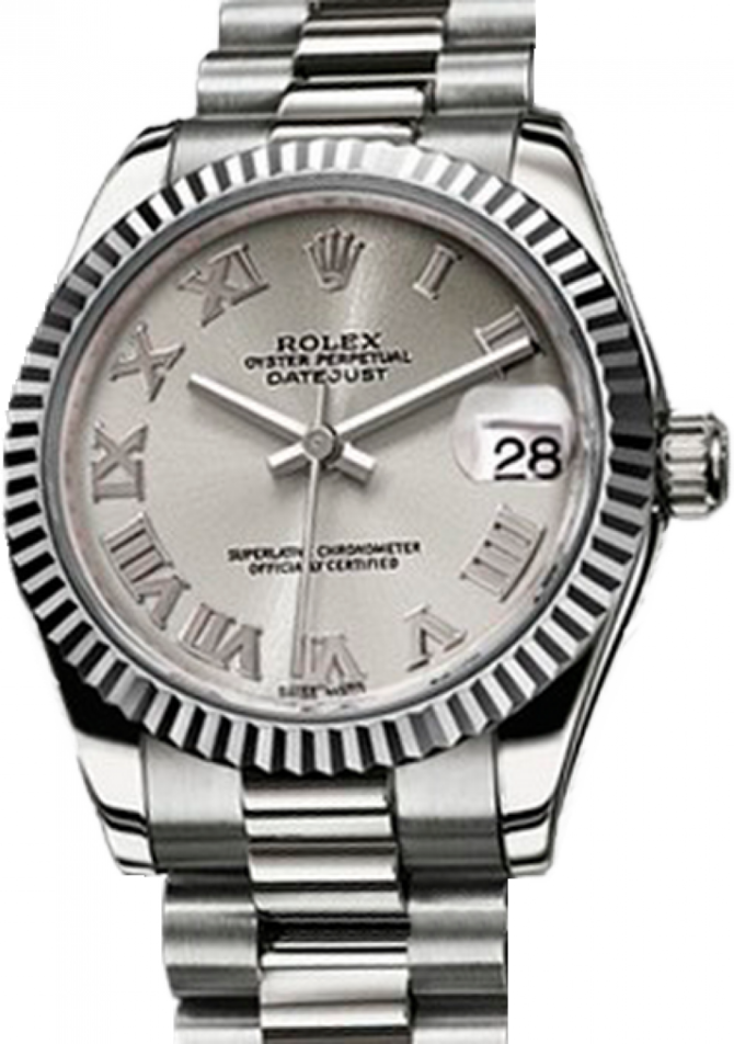 Rolex 178279 Rhodium Datejust 31mm White Gold - фото 1