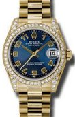 Rolex Datejust 178158 blcap 31mm Yellow Gold 