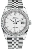 Rolex Datejust 116244-wij 36mm Steel and White Gold