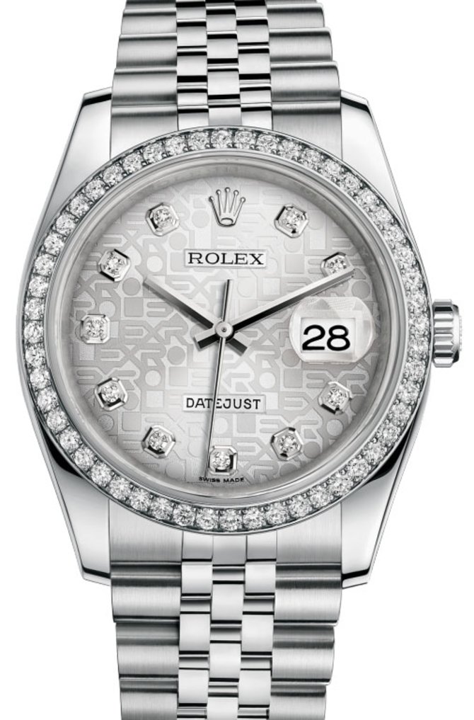 Rolex 116244-sjdj Datejust 36mm Steel and White Gold