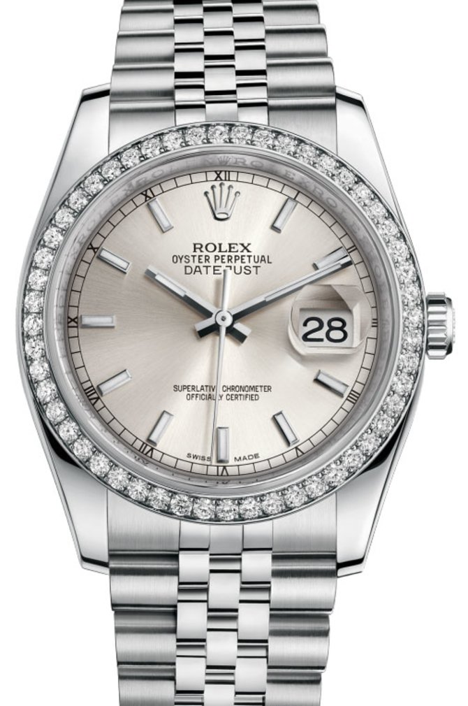 Rolex 116244 sij Datejust 36mm Steel and White Gold