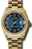 Rolex Datejust 178248 blcap 31mm Yellow Gold