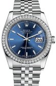 Rolex Datejust 116244-blij 36mm Steel and White Gold