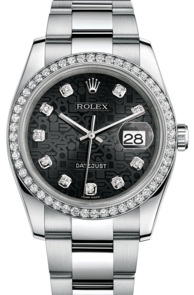 Rolex 116244 bkjdo Datejust 36mm Steel and White Gold