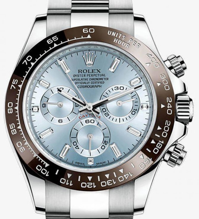 Rolex 116506 blue diamond dial Daytona Platinum - фото 2