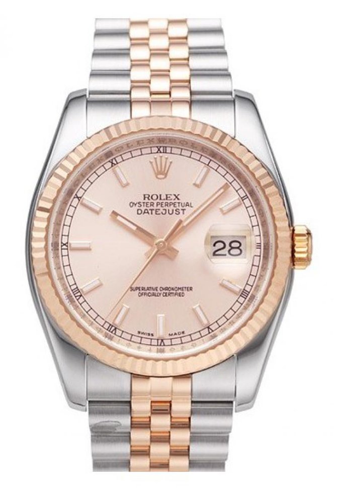Rolex 116231 chsj Datejust 36mm Steel and Everose Gold - фото 1
