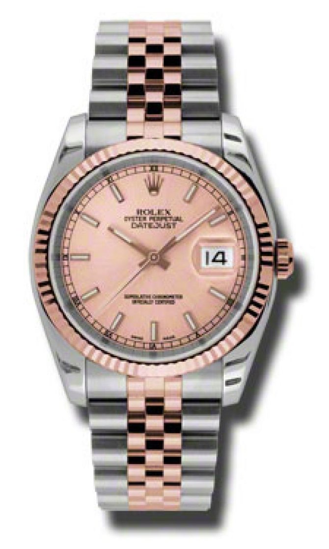 Rolex 116231 chsj Datejust 36mm Steel and Everose Gold - фото 2