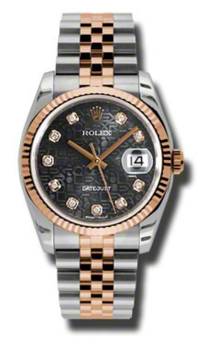 Rolex 116231 bkjdj Datejust 36mm Steel and Everose Gold - фото 1