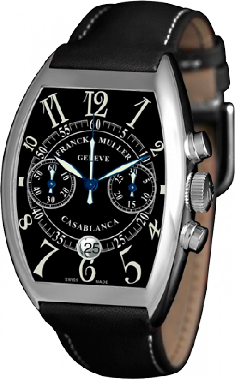8885 C CC DT Black Dial Franck Muller Automatic Chronograph Casablanca
