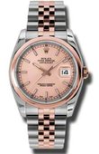 Rolex Часы Rolex Datejust 116201 chsj 36mm Steel and Everose Gold
