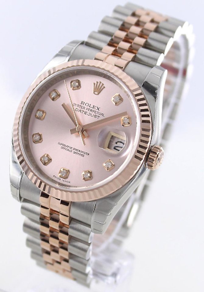 Rolex 116201 chdj Datejust 36mm Steel and Everose Gold - фото 2