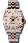 Rolex Часы Rolex Datejust 116201 chdj 36mm Steel and Everose Gold