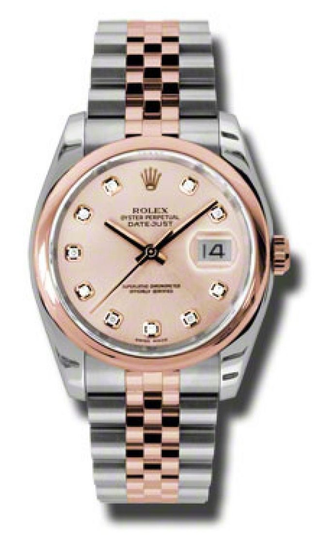 Rolex 116201 chdj Datejust 36mm Steel and Everose Gold - фото 1