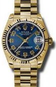 Rolex Datejust 178278 blcap 31mm Yellow Gold