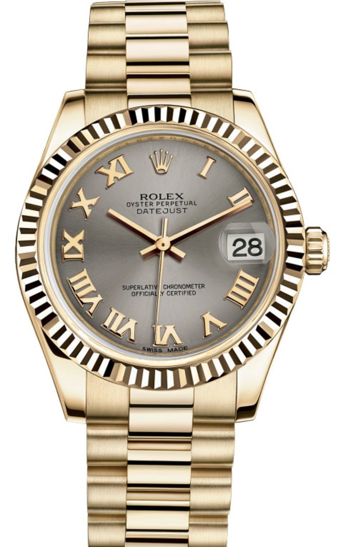 Rolex 178278 grp Datejust 31mm Yellow Gold